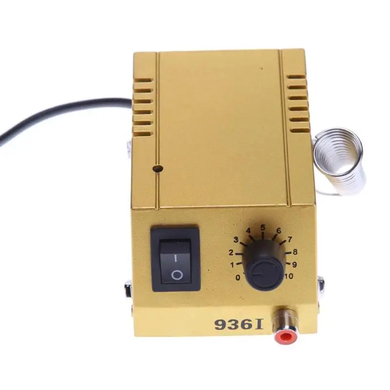 Мини термостатическая электрическая паяльник DKI-936I 220 V 18 W 2019 Регулируемая Температура припой паяльная станция Инструменты для ремонта