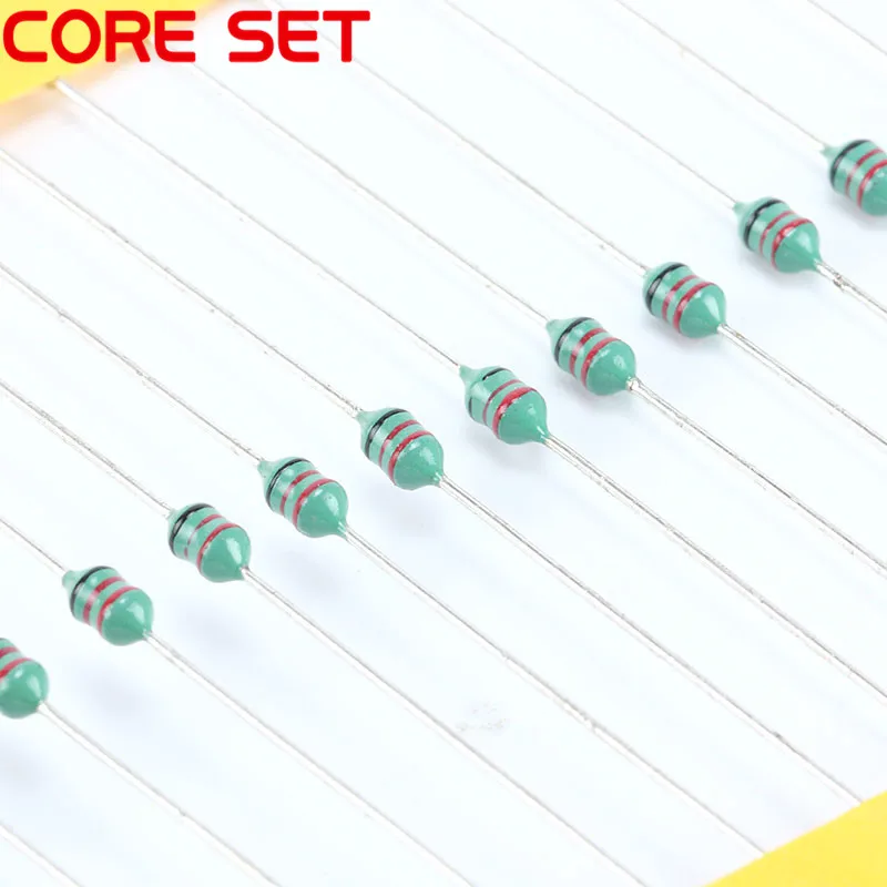 50PCS 0410 Color Ring Inductance 47uH 470K 1//2W Axial RF Choke Coil Inductor