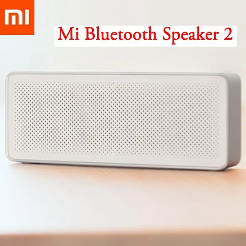 Xiaomi Mi Bluetooth беспроводной динамик квадратная коробка 2 стерео портативный Bluetooth 4,2 HD Высокое разрешение звук качество воспроизведения