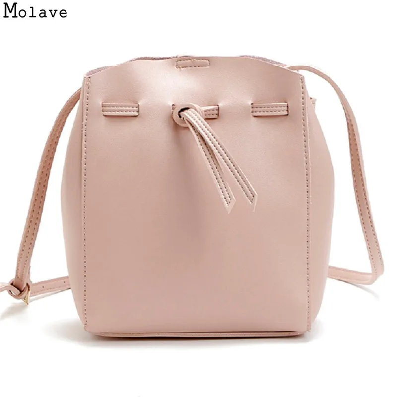 Модные женские drawstring Bucket Bag Для женщин Новое поступление PU кожа Сумка Сумки дамы Сумки через плечо Bolsa feminina se253