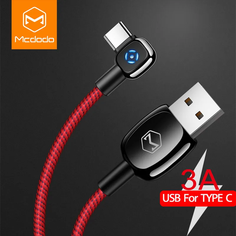 

MCDODO USB Type C Cable for Samsung Galaxy S9 S8 Fast Charging Data Cable for Huawei Mate 20 Pro Mobile Phone Charger Cord USB-C