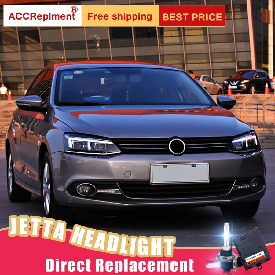 2 шт. светодиодный ные фары для VW Jetta 2012 2016 Автомобильные ангельские глазки