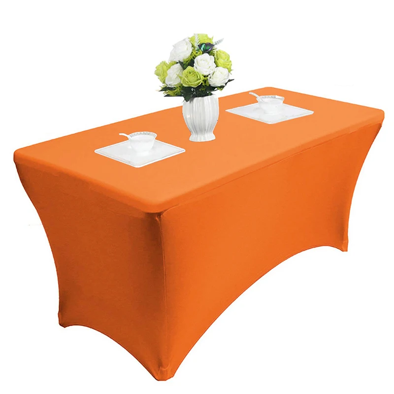  5pcs/lot Rectangular Stretch Tablecloth-Spandex Bed covers Tight Table Cover Tradeshows Vendors tab