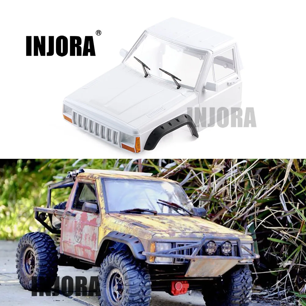 INJORA RC Car Cherokee Pickup Head Part Body Shell for 1/10 RC Crawler