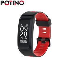 Potino № 1 F4 сердечного ритма SmartBand IP68 Водонепроницаемый Сидячий напоминание удаленного Камера смарт-браслет спальный Мониторы шагомер