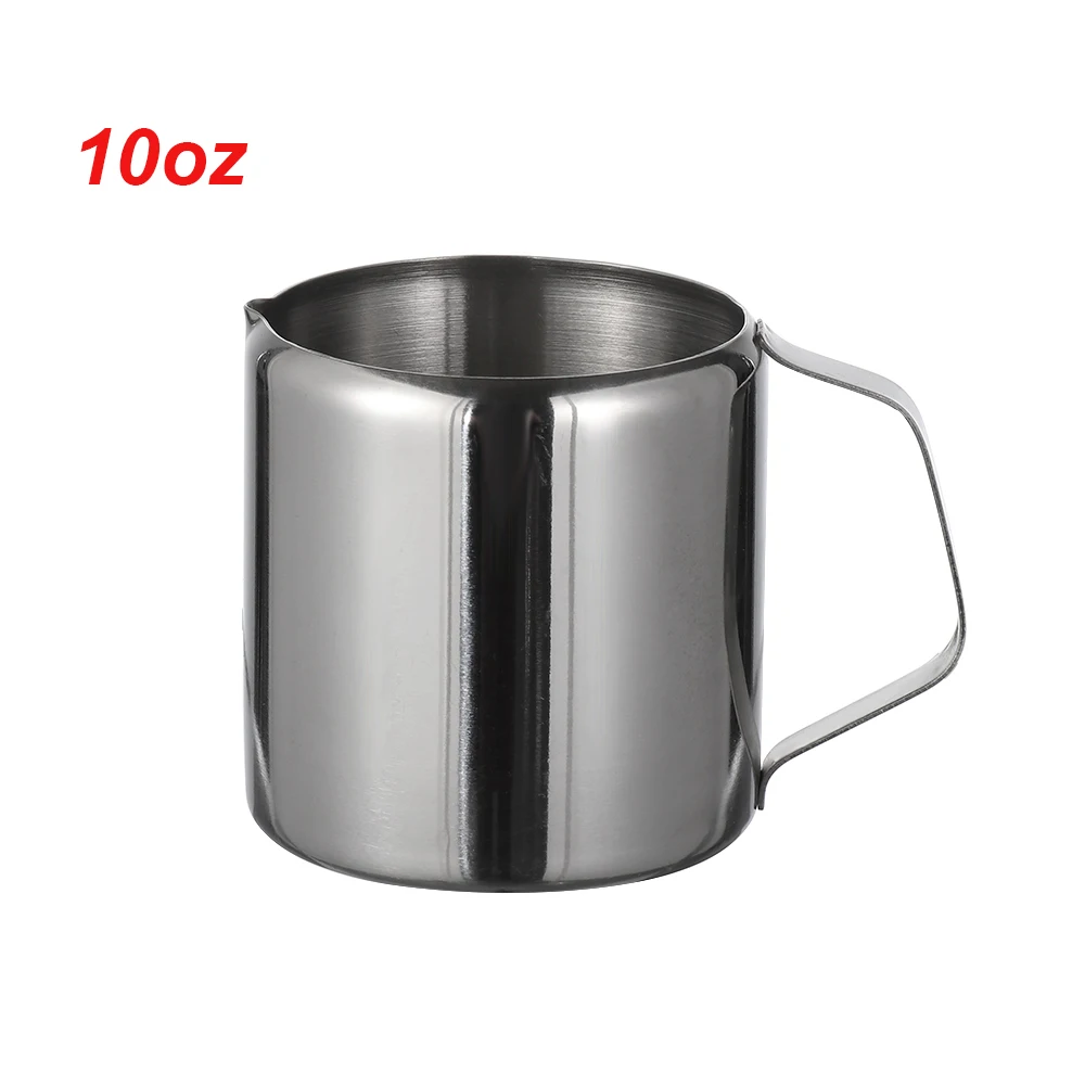 5 size Durable Stainless Steel Milk Frothing Jug Coffee Cream Pitcher Cup Latte Art Spout Pitcher Home& Kitchen Coffeeware - Цвет: 10oz