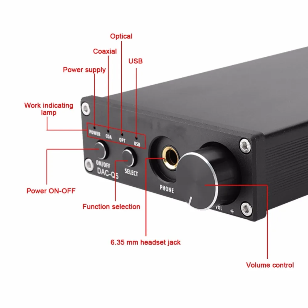 Bluetooth Amp DAC аудио декодер HiFi усилитель для наушников PC-USB 192 K/24 бит оптический/коаксиальный/USB аналоговый усилитель для наушников