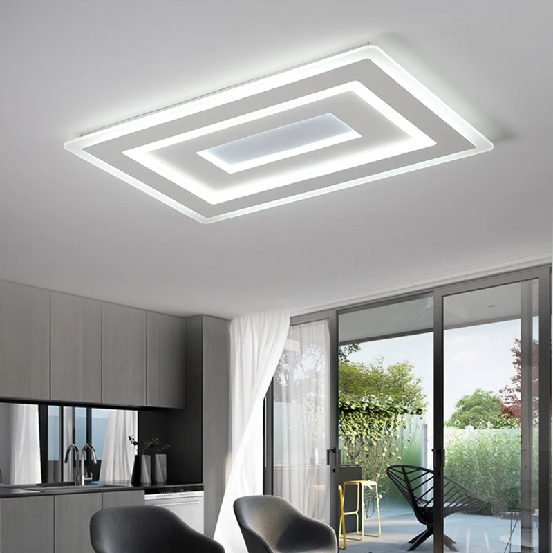  Surface Mounted Modern Led Ceiling Lights for living room bedroom Ultra-thin lamparas de techo Rect - 32855816863