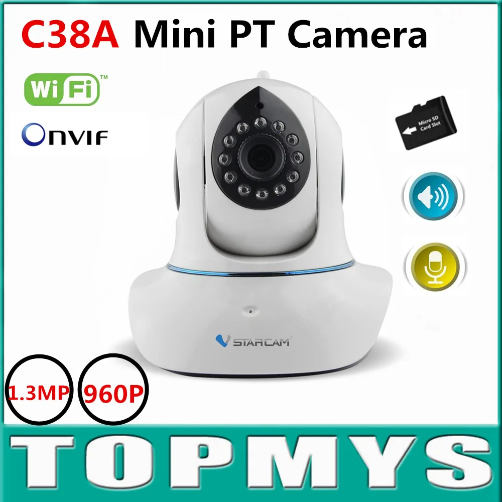 

Vstarcam mini box Camera C38A 960P HD 1.3MP wireless PTZ ip camera IR10M day night vision CCTV ip camera built in TF card slot