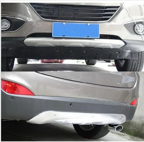 

2010 Front+Rear ABS Bumper Skid Protector Guard Plate For 2010 2011 2012 Hyundai Tucson ix35