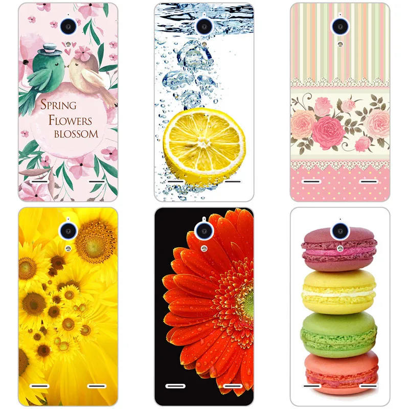 

Phone case For ZTE V5 Max N958St Beautiful flowers High Quality Painted TPU Soft Case Silicone Skin Shell