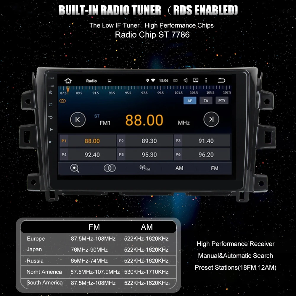 Discount 10.2" 1 din Car Multimedia Player Android 8.1 for Nissan  Navara GPS Navigation 2015 2016 2017 Support Steering Wheel Control 13