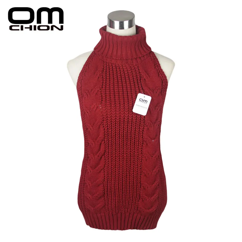 2019 Summer New Turtleneck Sleeveless Long Virgin Killer Sweater Japanes Knitted Sexy backless Women Sweaters And Pullovers WM03