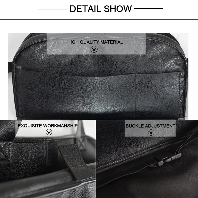 Car Back Seat Bag Folding Table Organizer Bags Phone Pad Chair Storage Pocket Box Travel Stowing Tidying Automobile Accessories