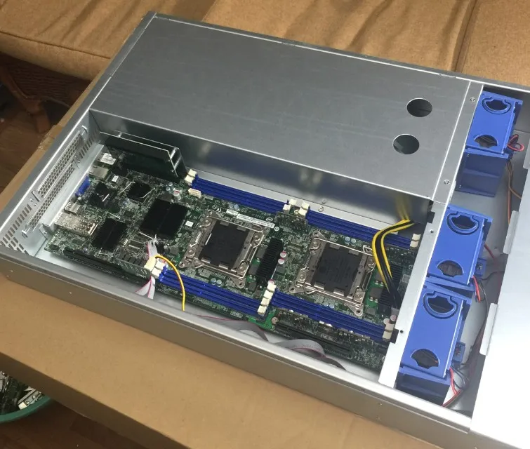 S2600JFQ C602 X79 двухканальная Материнская плата сервера E5 2011 40G 10 Мегапиксельная волоконная сетевая карта