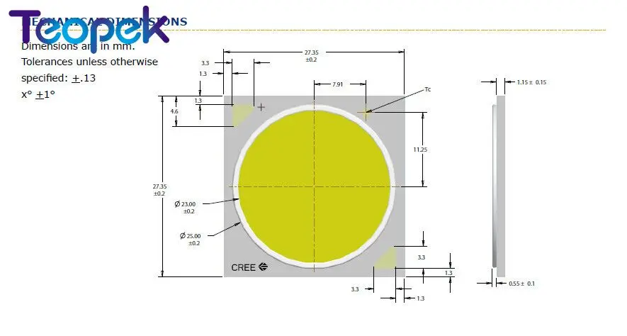 Cree CXA 3070 Макс 114 Вт CXA3070 теплый белый 3000 К EasyWhite 5000 К COB светодиодный излучатель лампа светильник абсолютно