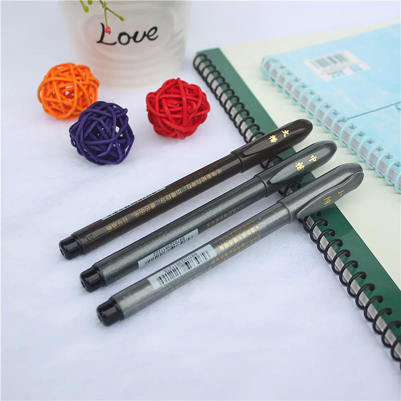 3 Types Calligraphy Brush Pen to Choose Soft Brush Felt Tips Pens Signature Manga Drawing Sketch Liner Finelier School Supplies 4