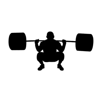 

58cm x 23.58cm 2 x Weight Lifting Graphical (one For Each Side)Car Sticker For Cars Side Truck Window Door Vinyl Decal 13 Colors