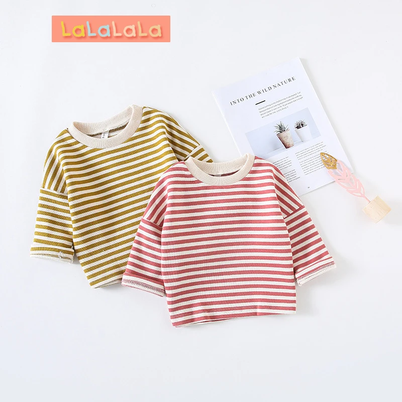 Baby Girl t-shirt Top Quality Spring and Autumn Cotton Striped Child T-Shirt Round Neck Long Sleeve Baby Top Girl clothes Baby Girl t-shirt Top Quality Spring and Autumn Cotton Striped Child T-Shirt Round Neck Long Sleeve Baby Top Girl clothes