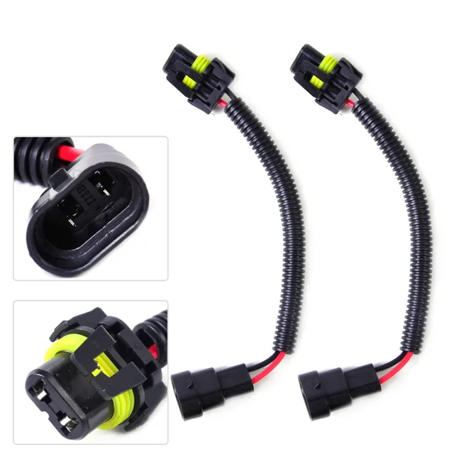 beler car styling pvc plastic \u0026 nylon 2pcs black hb4 9006 9012 ABS Wiring Harness beler car styling pvc plastic \u0026 nylon 2pcs black hb4 9006 9012 extension wiring harness socket plug wire for headlight fog light