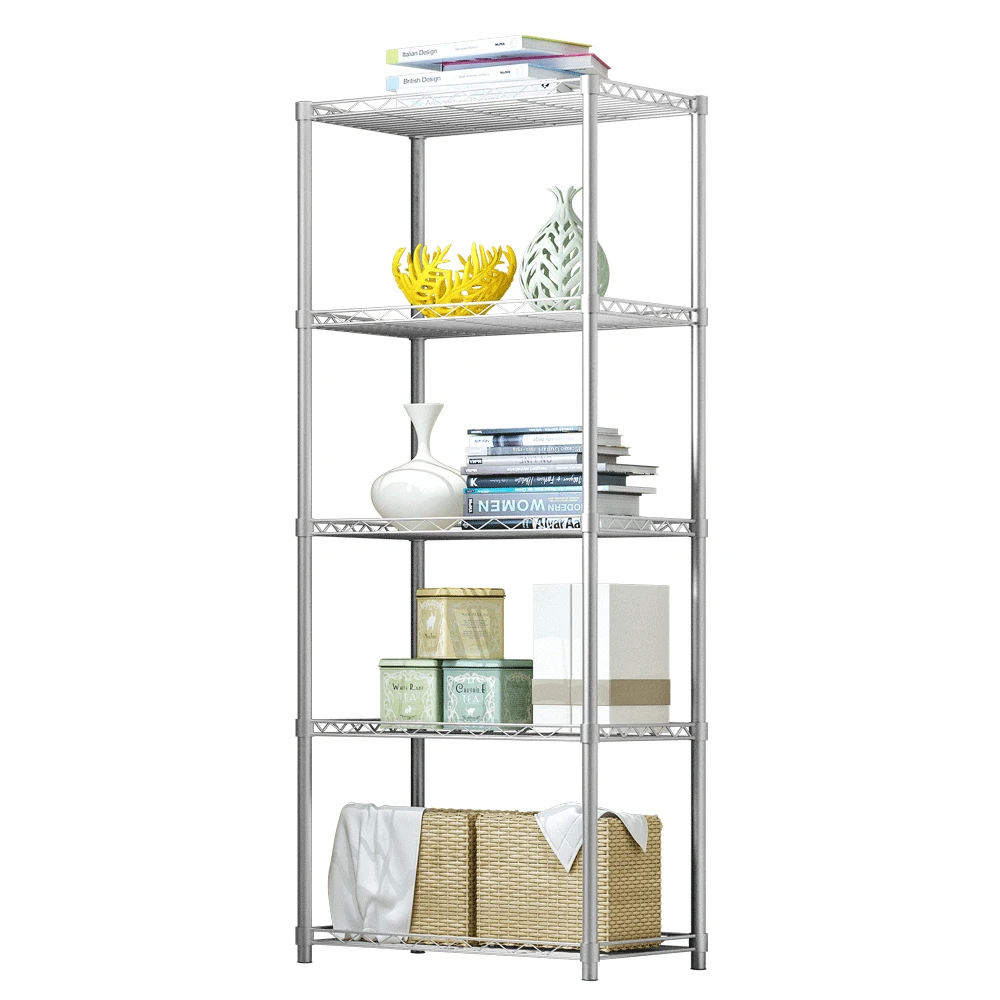 

5 Layers Storage Rack Kitchen Organizer Storage Holder Shelf Bathroom Accessories Metal Storage Rack Bathroom Laundry Organizer