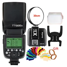 Godox TT685S HSS 1/8000S GN60 TTL Flash Speedlite with X1T-S TTL Wireless Transmitter Flash Trigger for Sony DSLR Cameras