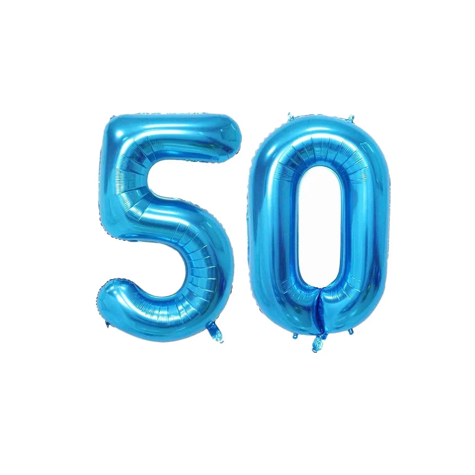 Градиент Цвет воздушный шар из фольги для вечеринок 30th 40th 50th 60th праздничных воздушных шаров "30 40 50 60 товары для дня рождения; Юбилей вечерние декорацией - Цвет: 27