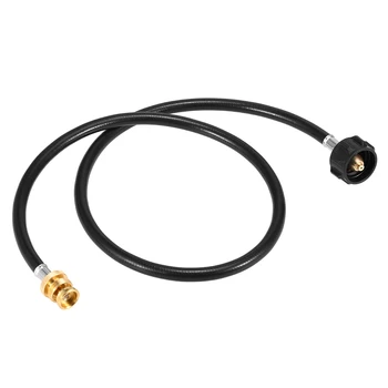 

4 Feet Propane Adapter Hose 1 LB to 20 LB Converter Replacement Safety QCC1/Type1 Connect to 1 LB Applicance