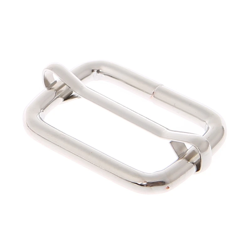 

THINKTHENDO 5pcs 32mm Metal Slides Buckles Slider Strap Adjuster for Purse Bag Straps