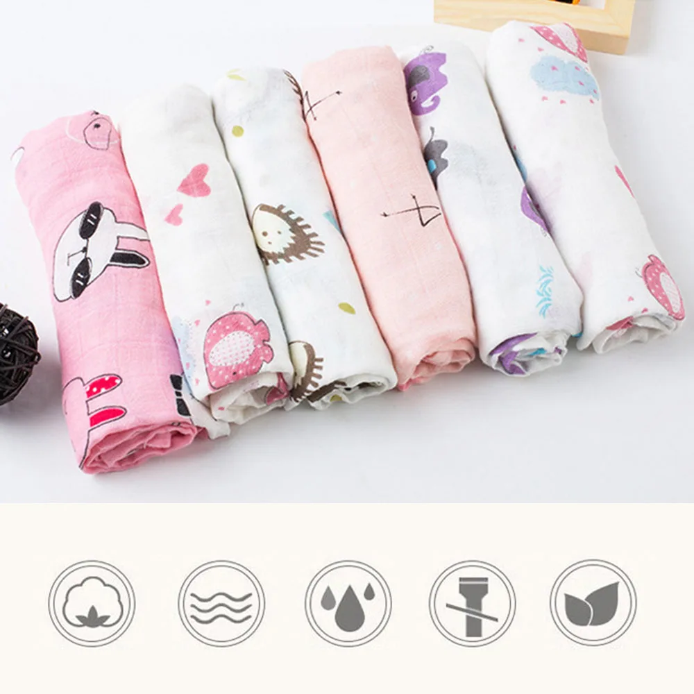 

1 Piece Muslin Newborn Baby Washing Gauze Small Towel Cotton Soft Infant Baby Multifunctional Baby Bibs Baby Bath Towels Square