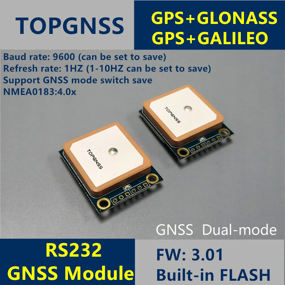 Gps модуль RS232 GLONASS поддержка GALIEO двойной режим M8n GNSS антенна встроенная вспышка