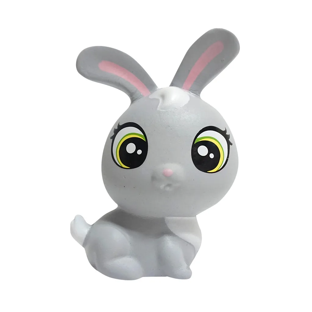 Моделирование животных кролик красочные анти-давление новинка игрушки ПУ медленно отскок пены медленно отскок мягкий декомпрессии игрушка# P3 - Цвет: Серый