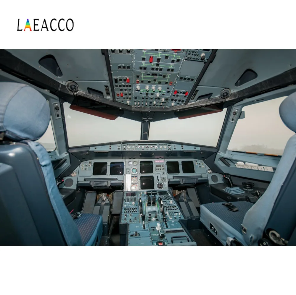 Laeacco Cockpit самолет пилот инструменты шкаф приборной панели мечта интерьер фото фоны для фотографий фон фотостудия