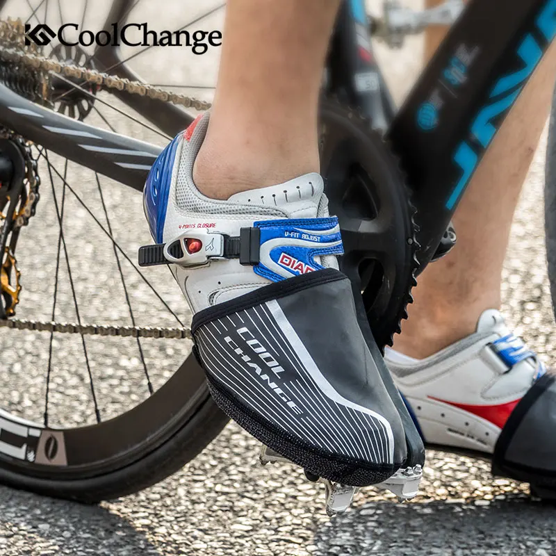 CoolChange Bicycle Shoe Cover Elastic Waterproof Reflective Mountain