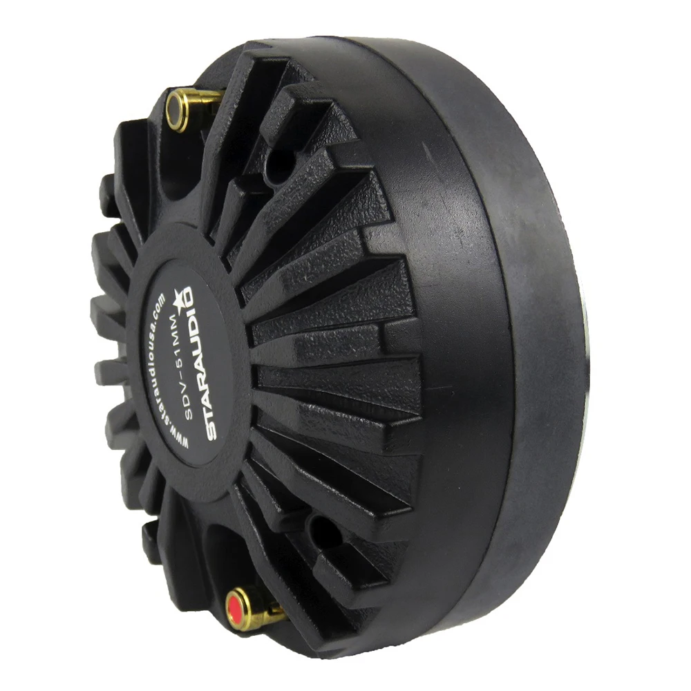 

STARAUDIO 2.03" 51MM 2600W Titanium Compression Screw-On Powered DJ PA Party Stage Karaoke Speaker Horn Driver Tweeter SDV-51MM