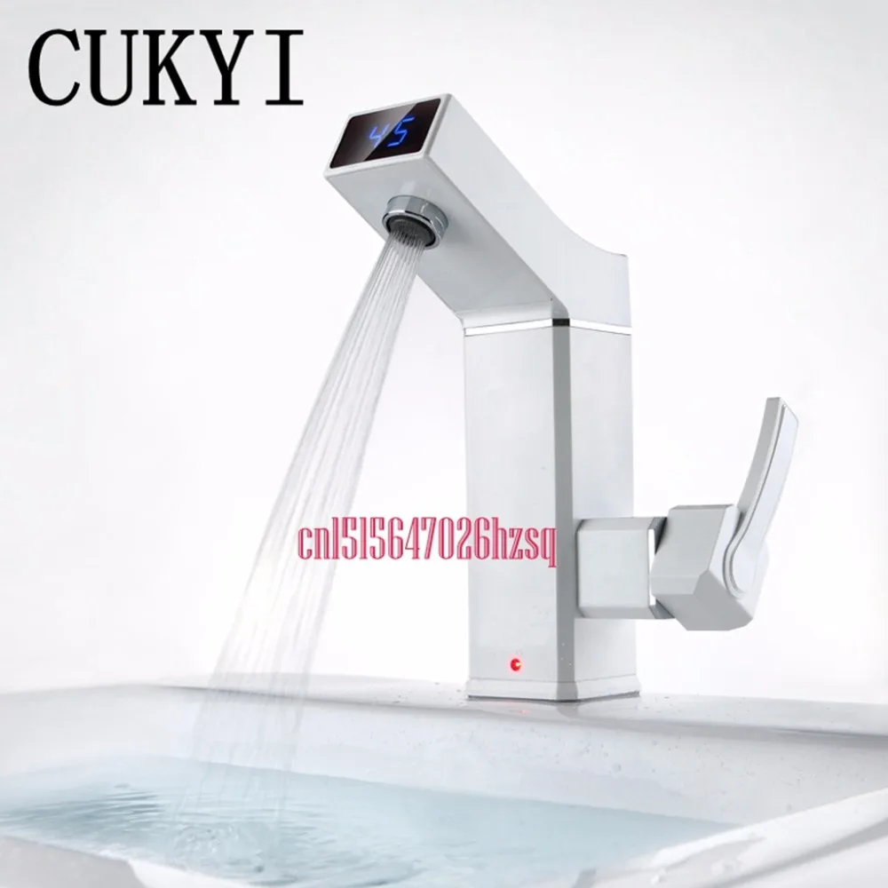 CUKYI 2500W LCD Electric Faucet Electric Water Heater Electric Hot