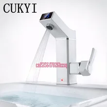 Cukyi 2500 Вт ЖК-дисплей Электрический кран Электрический водонагреватель Электрический кран горячей воды интеллектуальный цифровой кухня мгновенных горячая вода