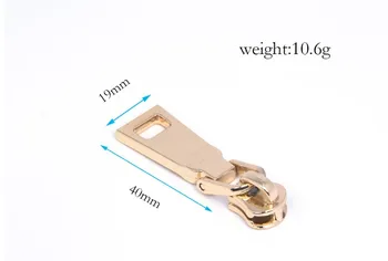 

5# Fashioned luggage key locking zipper slider for handbag, special shape Metal Slider Pull Sewing Repair Replace Zipper Puller