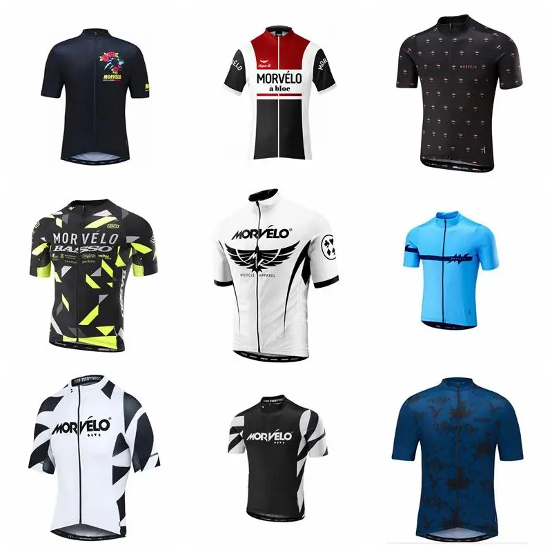 

Morvelo cycling Jersey 2019 Pro team cycling Jersey Summer ride clothes Breathable Quick Dry short sleeve Jersey ciclismo K08070