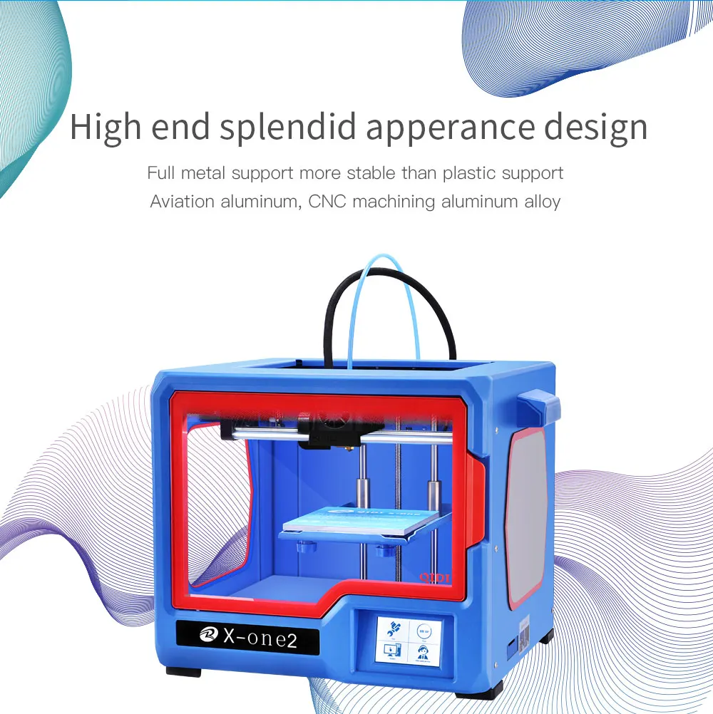 Bedpla e Abs Qidi Tech Impressora 3.5 Polegada Touchscreen Calor 3d X-one2 3 touchscreen calor bedpla e abs