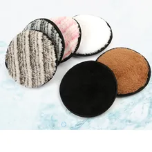 6 шт. Высокое качество колодки плюшевые puff макияж Remover полотенца салфетка для очищения лица плюшевые puff новые модные
