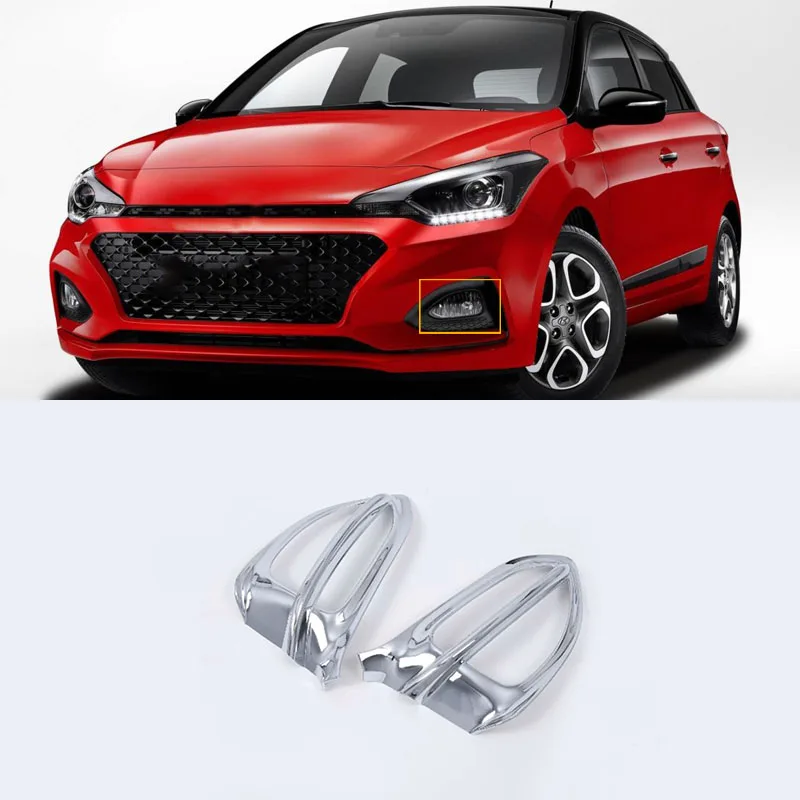 

ABS Chrome Exterior car-styling accessories front fogliht cover For HYUNDAI I20 high quality