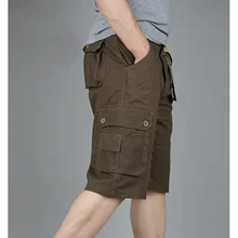 Для мужчин с коротким мешковатые Штаны Для мужчин Штаны хлопковый комбинезон Повседневная Плюс Размеры человек пляжные шорты Размеры 29-40 42 44 46