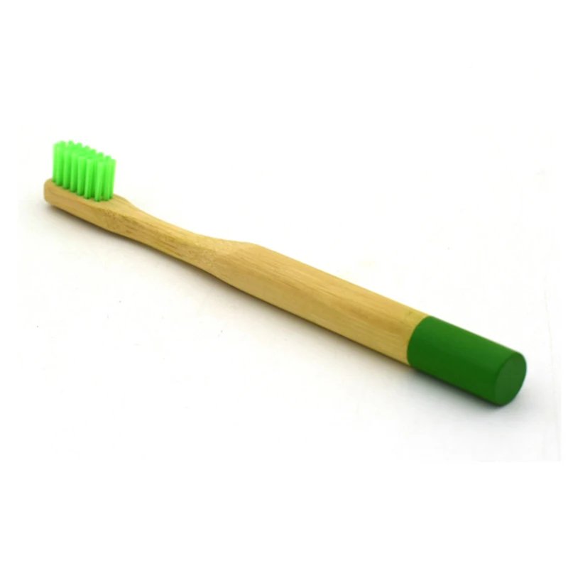3090 Высококачественная бамбуковая зубная щетка с цветная зубная щетка для головы материалы для защиты окружающей среды 1 шт./партия - Цвет: green