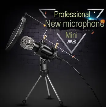 

Karaoke Wired Professional Condenser Microphone M3 High fidelity sound Mic for mobile phone computer music handheld microphones
