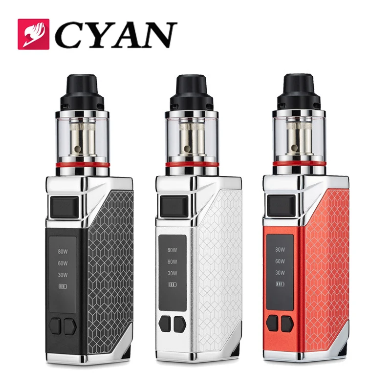 

L-3 80W Starter Kit 2200mah 18650 Battery Electronic Cigarette Kit with 3.0ML Atomizer Mod Vape Kit Box Mod Vape