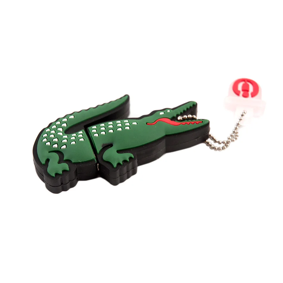 Модель Alligator usb флэш-накопитель 4 ГБ 8 ГБ 16 ГБ 32 ГБ 64 ГБ usb флеш-накопитель usb, 128 Гб мультфильм крокодил Подарочная флешка