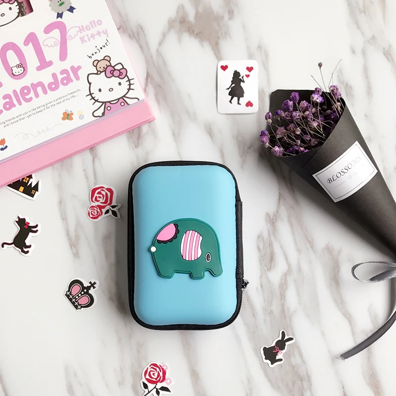 prativerdi Mini Cartoon Earphone Storage Bag Case For Key Coin Hard Holder Box Carrying Hard Hold Memory Card Ear Pads organizer10