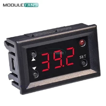 W1218 цифровой термостат регулятор температуры для инкубатора Termostat с датчик температуры NTC Красный дисплей DC 12 V-20~ 100C