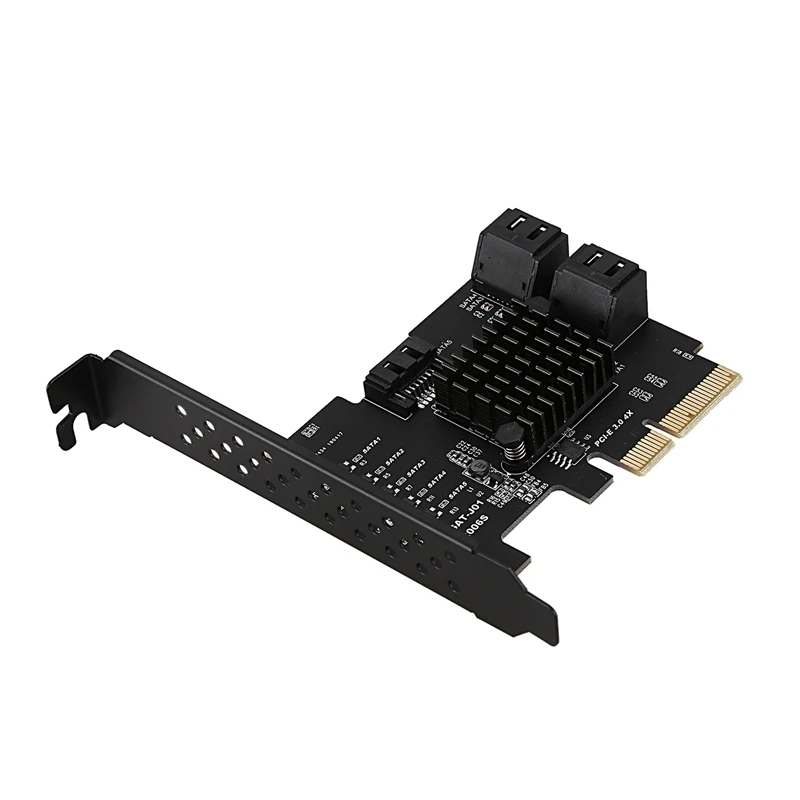 

Pci-E 4X Gen3 To Sata3.0 Full Speed Expansion Card 5 Port 6G Transfer Extended Ipfs Hard Disk Jms585
